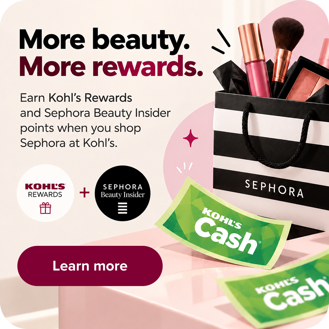 Kohl’s Cash balance card showing $120 available